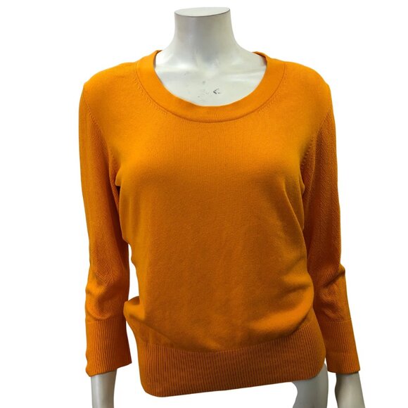 Nike Golf Fit Dry Womens Orange Knit Sweater Long Sleeve Lightweight Md - Picture 3 of 7